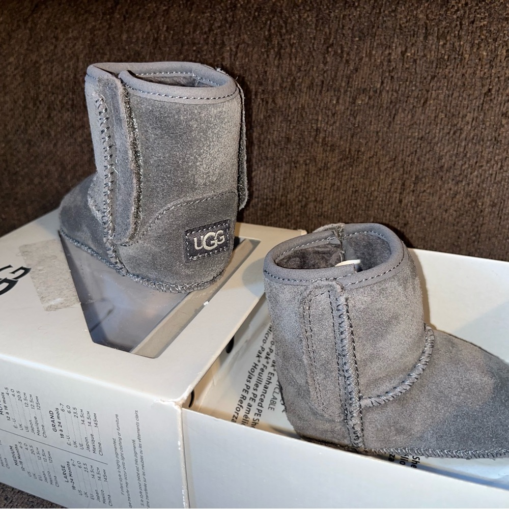 UGG Infant Gray Suede Boots